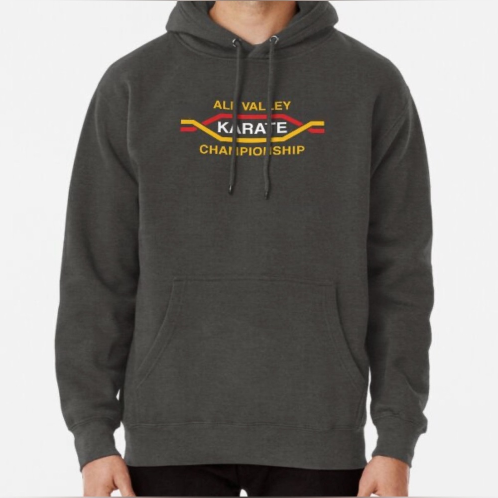 Cobra Kai All Valley Karate Championship Hoodie – Gray – Unisex Medium